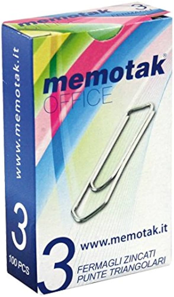 Fermagli Antiruggine Memotak n.5-3-4 10 pz.