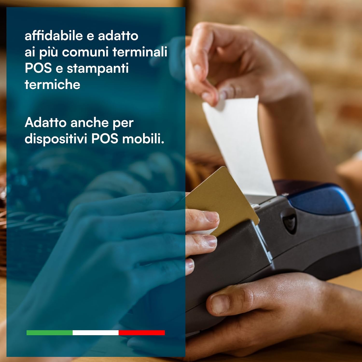 100 ROTOLI POS 57X20 METRI – ROTOLINI TERMICI PER POS E ALTRI DISPOSITIVI, PRONTI ALL’USO, FATTURA E GARANZIA INCLUSE
