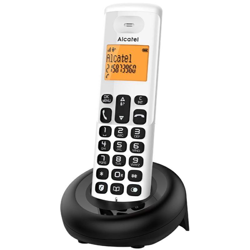 LCATEL E160 CORDLESS – TELEFONO SENZA FILI IN BLACK, WHITE E ORANGE