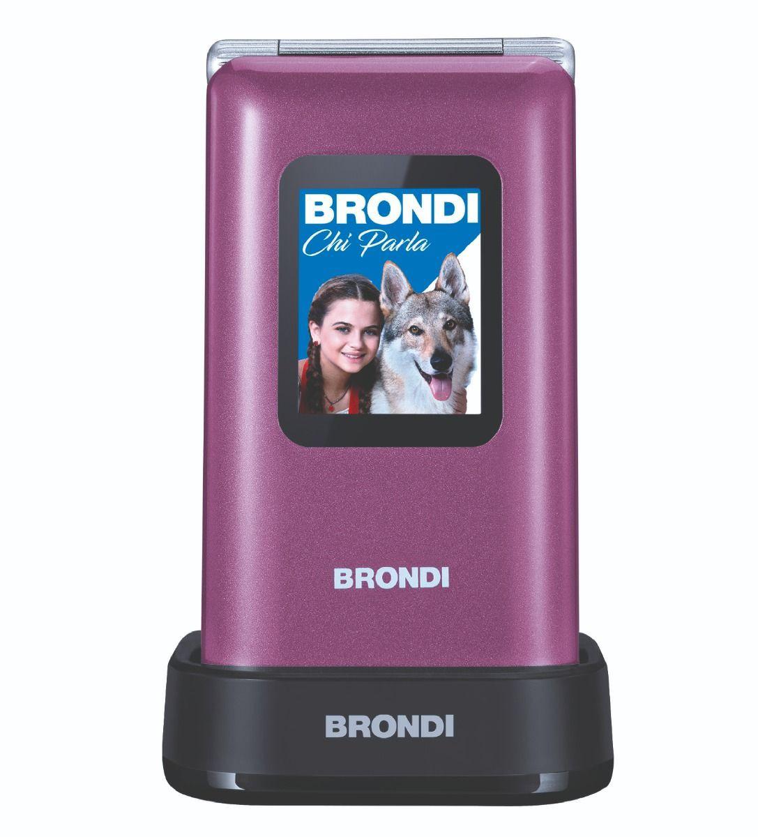 BRONDI AMICO PREZIOSO NERO, BLU, VIOLA – CELLULARE PER ANZIANI CON TASTI GRANDI, BASE DI RICARICA E TASTO SOS | TECNOSOLUZIONISHOP