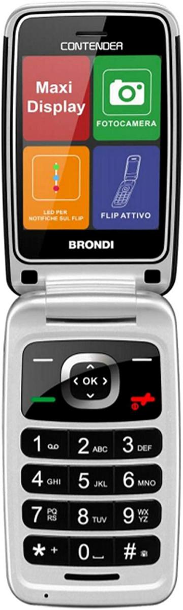 BRONDI CONTENDER NERO – SMARTPHONE DUAL SIM 4G CON DISPLAY HD E BATTERIA A LUNGA DURATA | TECNOSOLUZIONISHOP