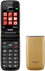 BRONDI MAGNUM 4 NERO, ROSSO, BIANCO, GOLD – CELLULARE DUAL SIM CON DISPLAY GRANDE, FOTOCAMERA E BASE DI RICARICA | TECNOSOLUZIONISHOP
