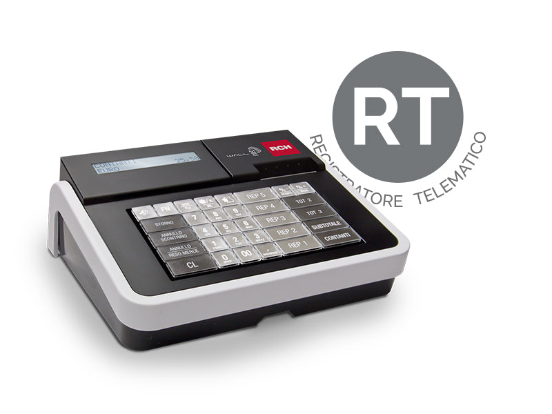 REGISTRATORE TELEMATICO RCH  WALLE MEC RT K-BILL – MISURATORE FISCALE TELEMATICO PER NEGOZI, INVIO CORRISPETTIVI AGENZIA ENTRATE, AFFIDABILE E FACILE DA USARE