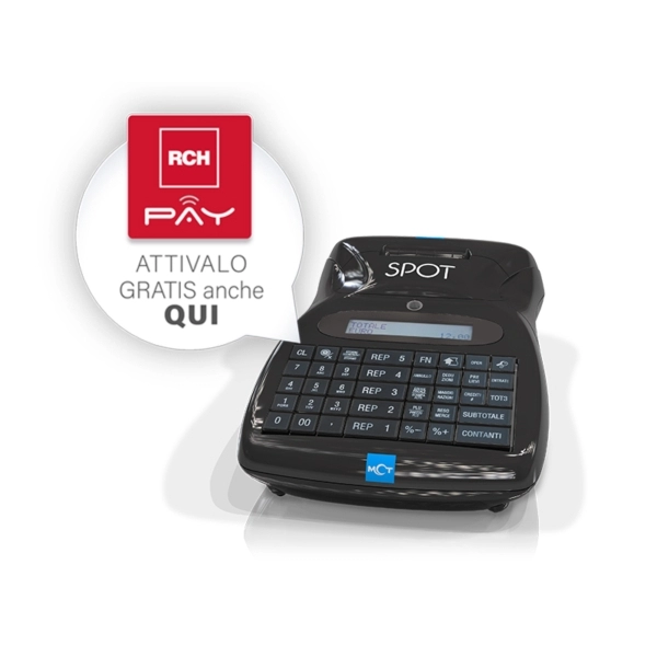 SPOT R RT – RCH REGISTRATORE TELEMATICO PER NEGOZI E ATTIVITÀ COMMERCIALI, INVIO CORRISPETTIVI AGENZIA DELLE ENTRATE, AFFIDABILE E FACILE DA USARE