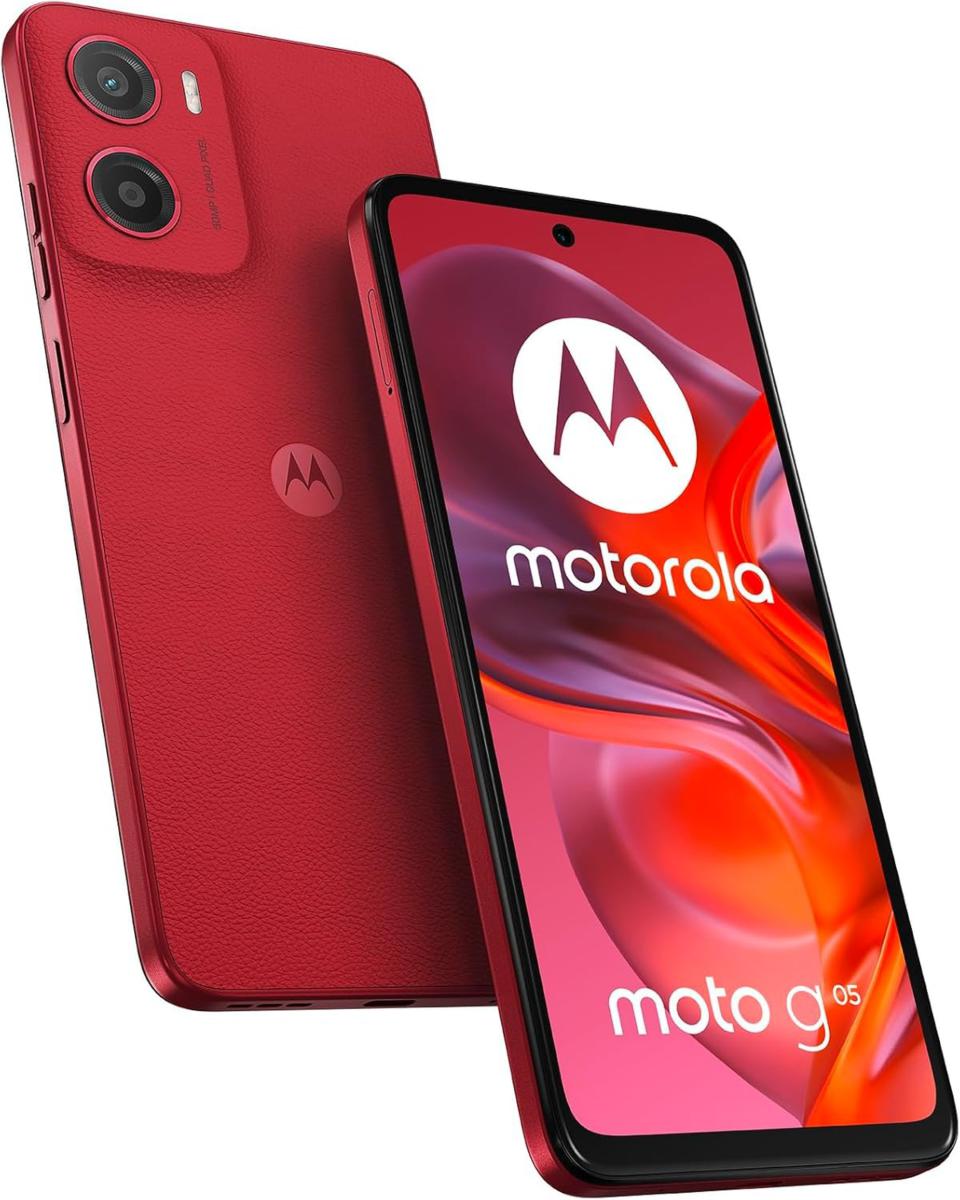 Motorola Moto G05 4+256GB 6.67" 4G Plum Red | Smartphone Dual SIM con Display HD+, Fotocamera 16MP e Batteria 5000mAh