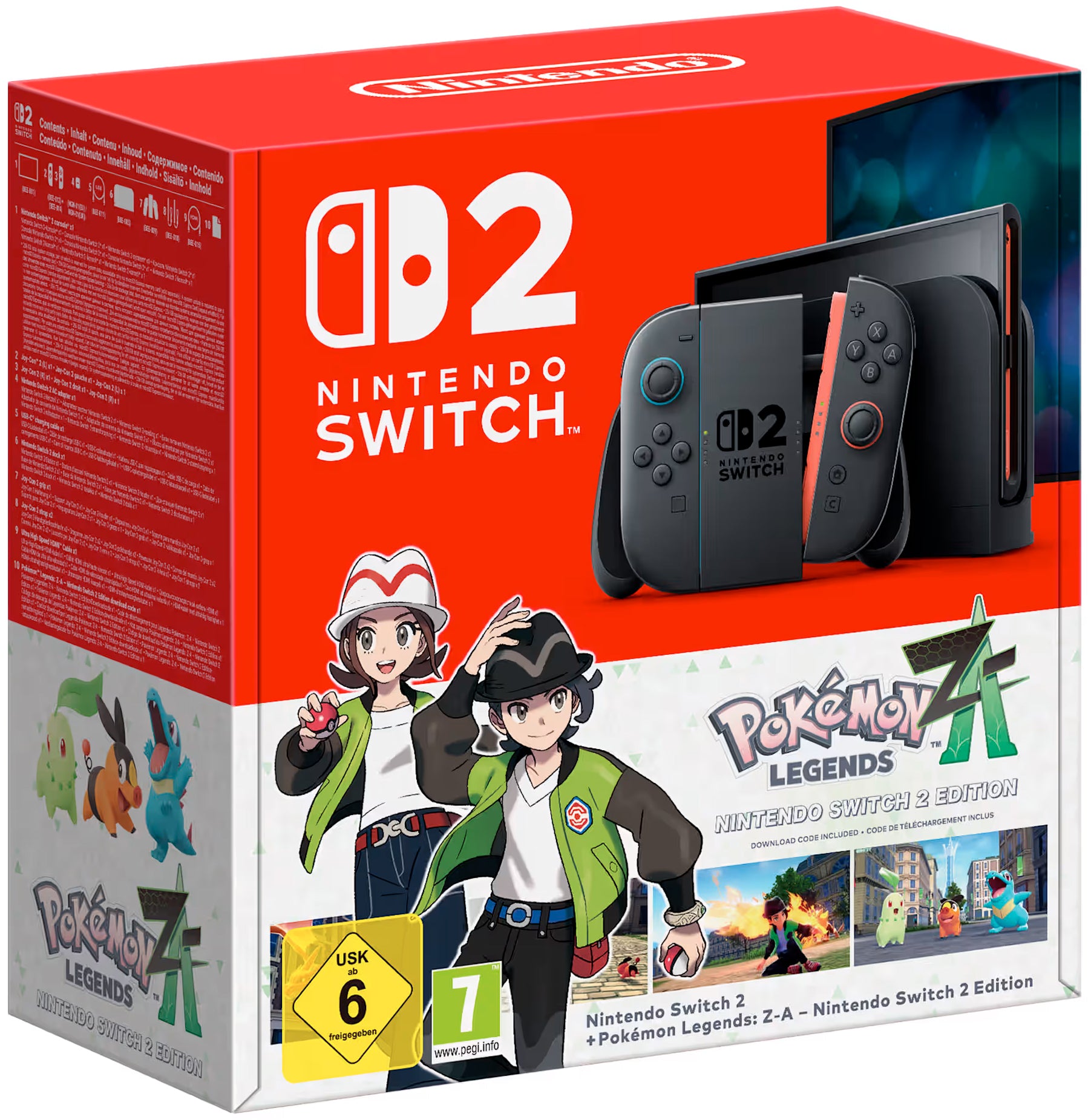 NINTENDO SWITCH 2 CONSOLE BLACK + LEGGENDE POKÉMON Z-A | NUOVA GENERAZIONE DI GIOCO, POTENZA PORTATILE E DIVERTIMENTO EPICO