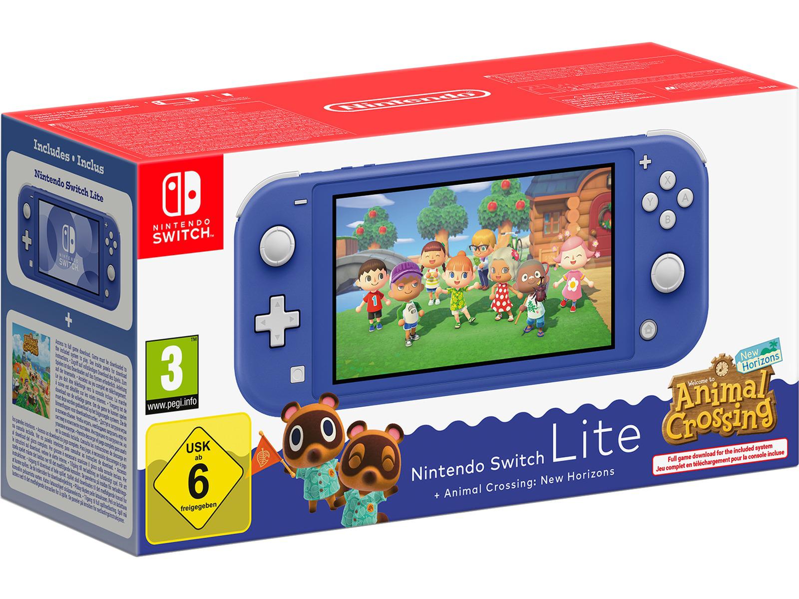 NINTENDO SWITCH LITE ANIMAL CROSSING EDITION | CONSOLE PORTATILE 5.5" HD, DESIGN ESCLUSIVO, GIOCO INCLUSO