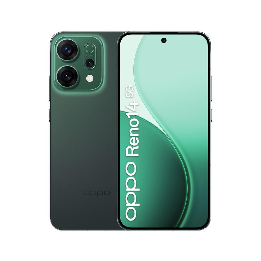 OPPO RENO 14 5G 12+512GB 6.59" LUMINOUS GREEN | DISPLAY AMOLED, FOTOCAMERA AI, PRESTAZIONI TOP DI GAMMA