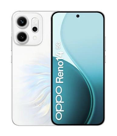 OPPO RENO 14 5G 12+512GB 6.59" OPAL WHITE | DISPLAY AMOLED, FOTOCAMERA AI, PRESTAZIONI TOP DI GAMMA