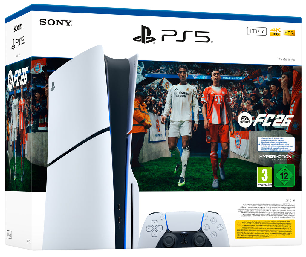 PLAYSTATION 5 CONSOLE 1TB STANDARD EDITION E CHASSIS WHITE + FC 26 | POTENZA, GRAFICA 4K E NUOVA GENERAZIONE DI GIOCO