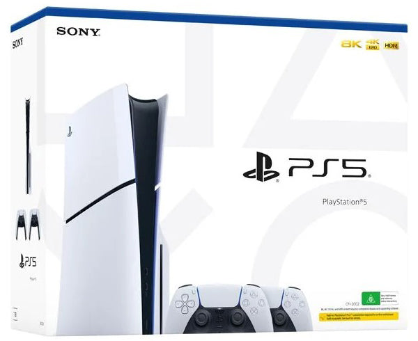PLAYSTATION 5 CONSOLE 1TB STANDARD SLIM WHITE + 2 DUALSENSE ITA | POTENZA NEXT-GEN, DESIGN COMPATTO E GIOCO CONDIVISO