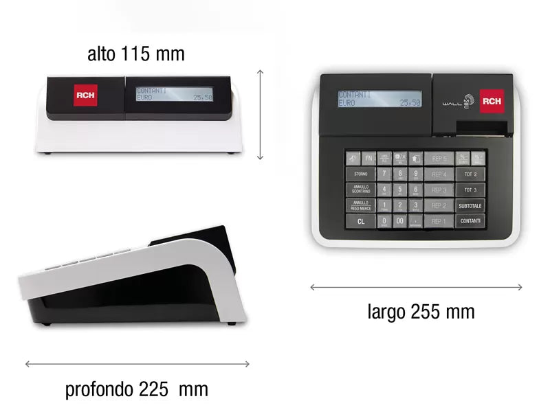 REGISTRATORE TELEMATICO RCH  WALLE MEC RT K-BILL – MISURATORE FISCALE TELEMATICO PER NEGOZI, INVIO CORRISPETTIVI AGENZIA ENTRATE, AFFIDABILE E FACILE DA USARE