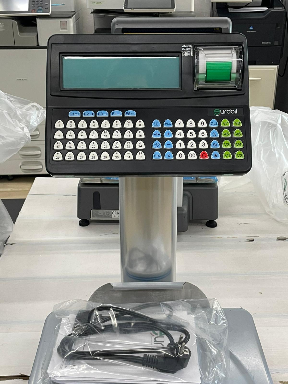 BILANCIA EUROBILL ALEX INOX PROFESSIONALE – BILANCIA COMMERCIALE PER NEGOZI E MERCATI, COLLEGABILE A REGISTRATORI TELEMATICI, CON BATTERIA A LUNGA DURATA