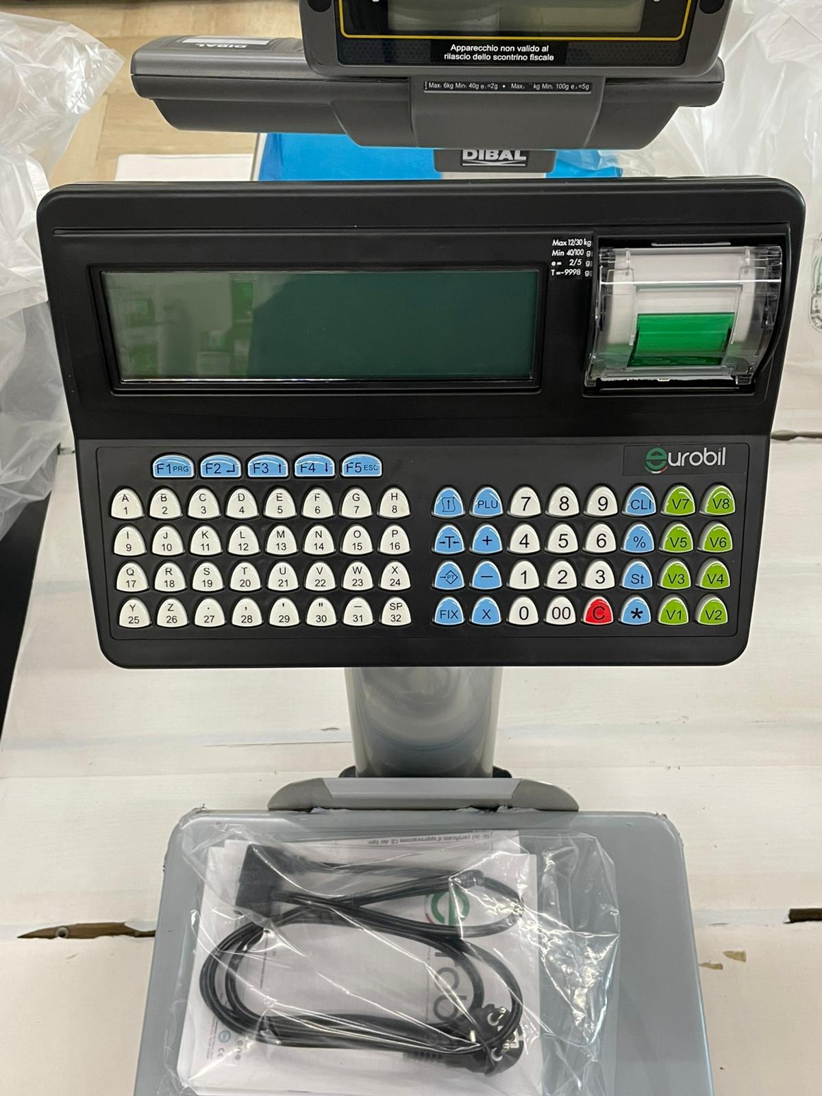 BILANCIA EUROBILL ALEX INOX PROFESSIONALE – BILANCIA COMMERCIALE PER NEGOZI E MERCATI, COLLEGABILE A REGISTRATORI TELEMATICI, CON BATTERIA A LUNGA DURATA