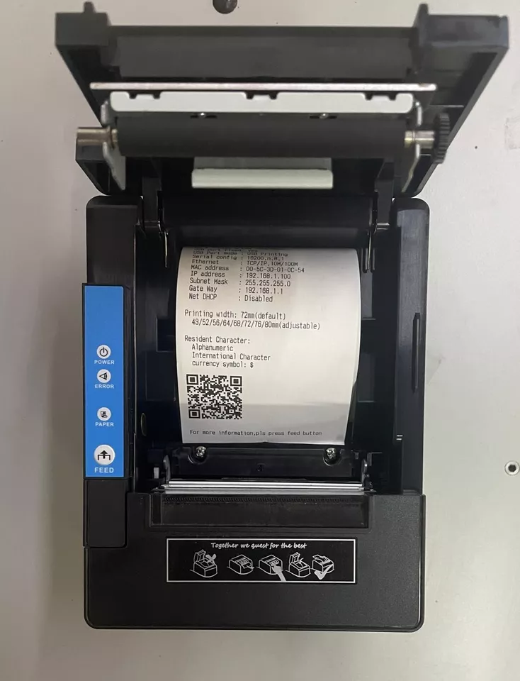 STAMPANTE NON FISCALE-STAMPANTE TERMICA 80mm LAN/USB/SERIALE